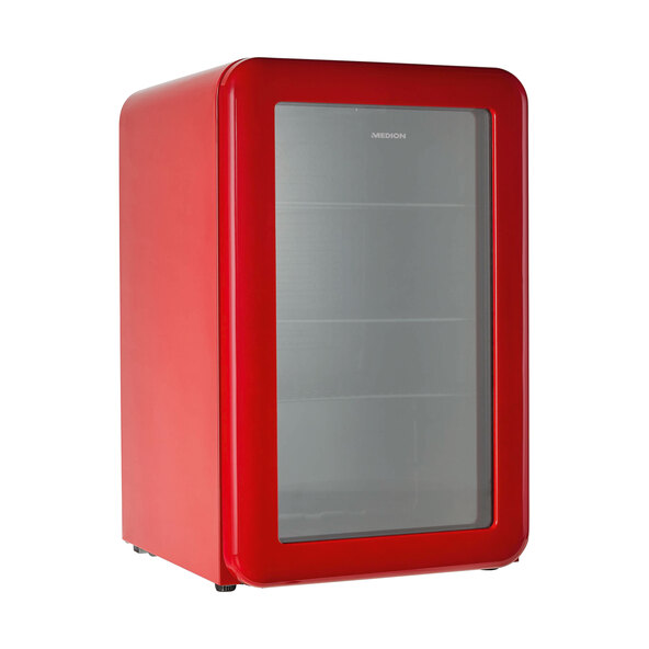 Retro drankkoelkast MD37295, rood
