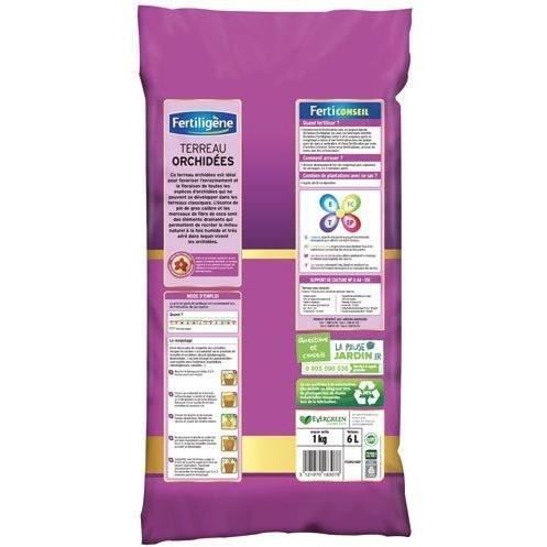 Terreau Orchidées - FERTILIGENE - 6 L