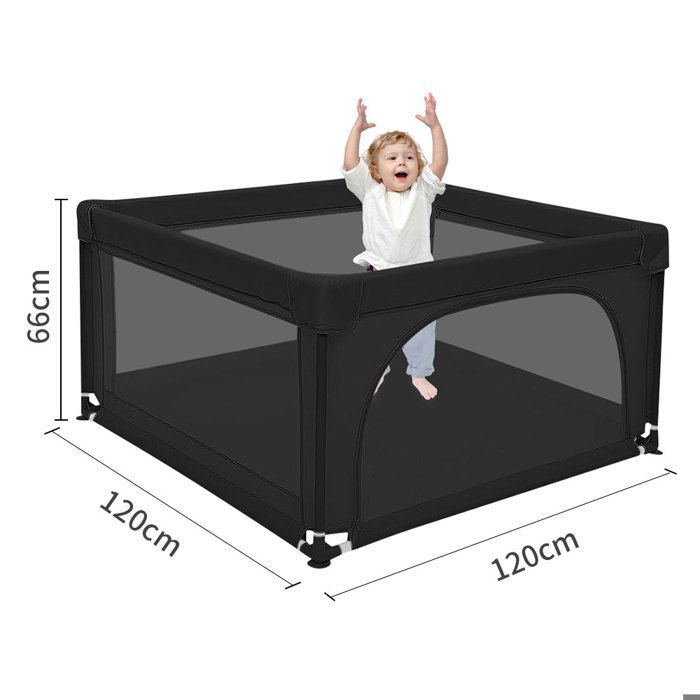SUPFINE Parc pour bébé, pour bébé de 6 mois à 5 ans, Clôture pour bébé avec 50 boules de mer, Enclos Barrière pour bébé