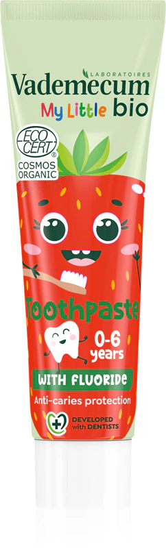 Vademecum BIO My Little Strawberry Zahnpasta für Kinder mit Fluorid