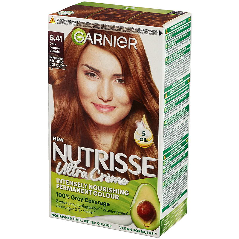 Garnier Nutrisse Crème 6.41 Rubio Cobrizo Oscuro