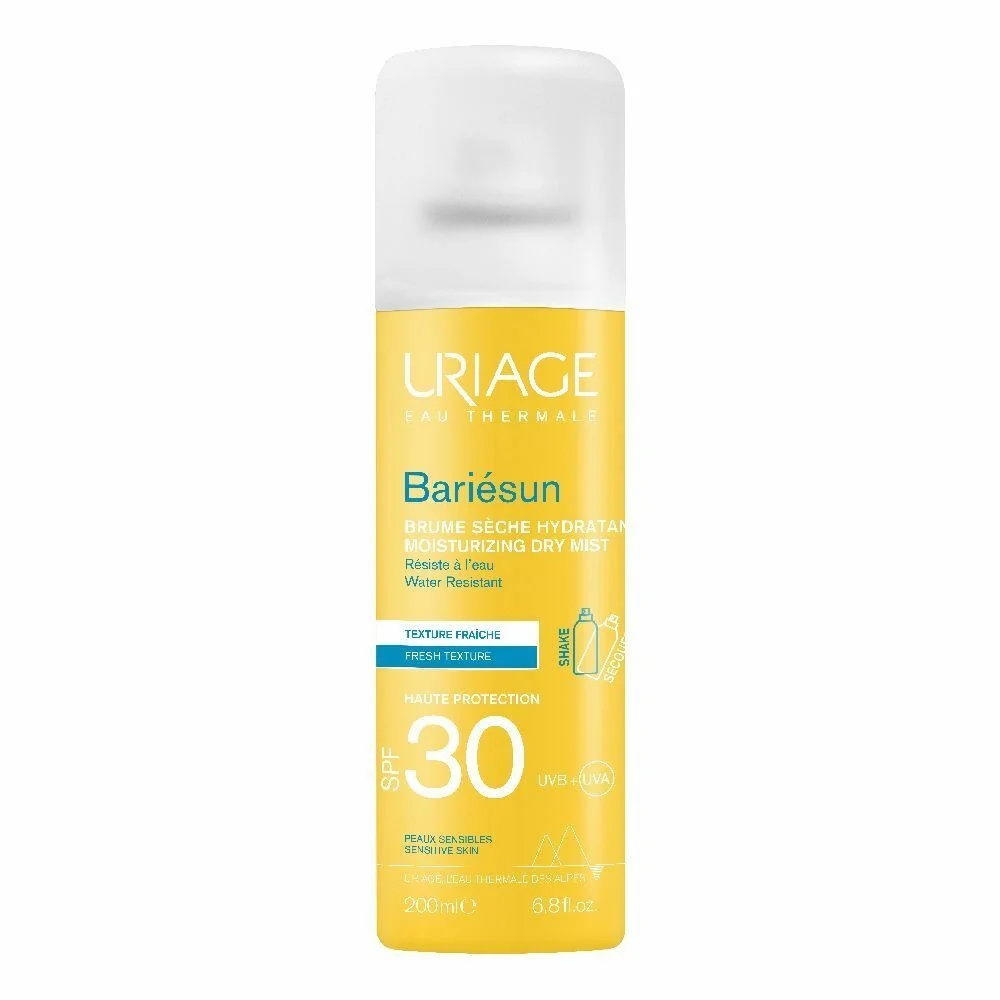 URIAGE Bariesun SPF30 Dry Oil 200ml beschermt ook het haar.