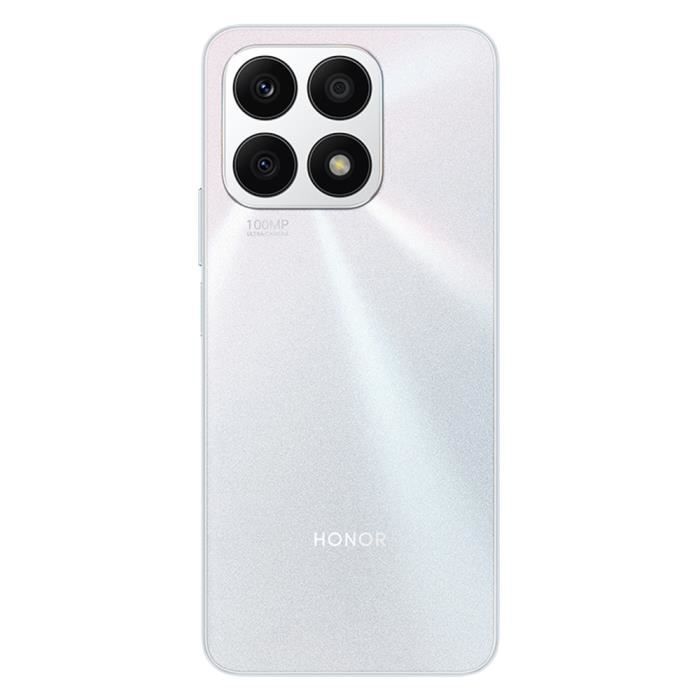 HONOR X8a 6GB 128GB Teléfono plateado Pantalla LCD de 6,7 pulgadas MediaTek Helio G88 4500mAh Cámara principal de 100MP Smartphone