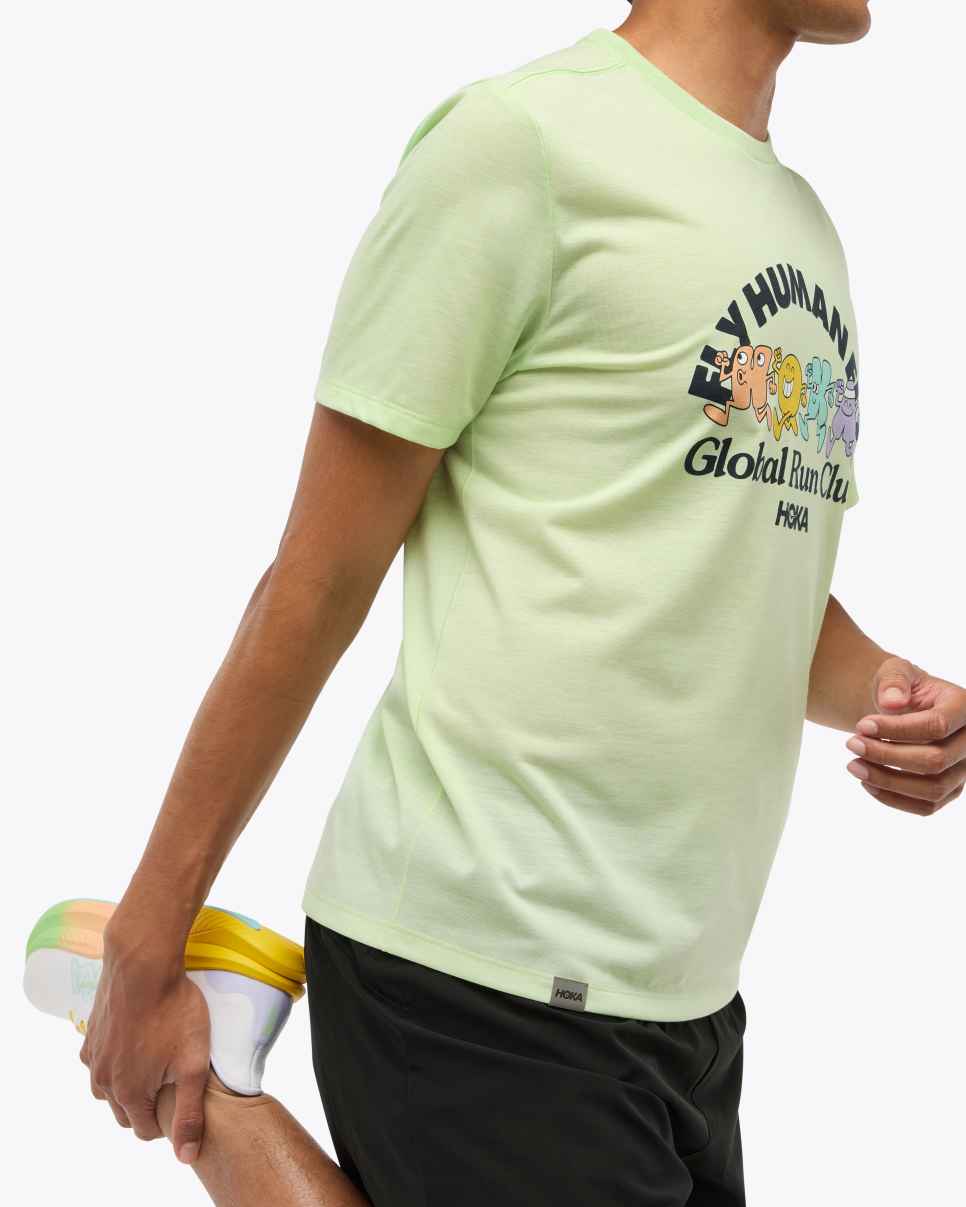 HOKA Giornata mondiale della corsa con maglia a maniche corte GlideTech