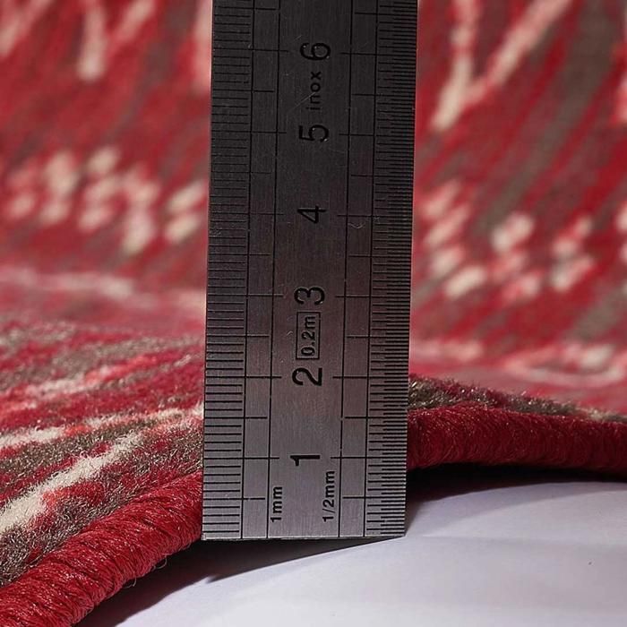Tapis berbère 140x200 tissé motifs tribaux LYN1 BERBI rouge