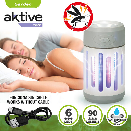 Lampe anti-moustiques UV Aktive avec lampe torche LED