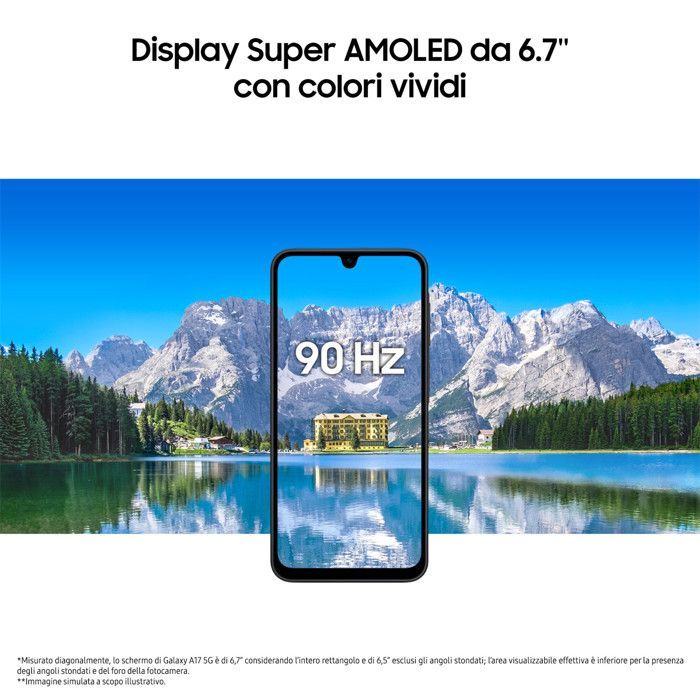 Samsung Galaxy A17 5G Nero: Smartphone Android 15 con 8GB RAM e 256GB