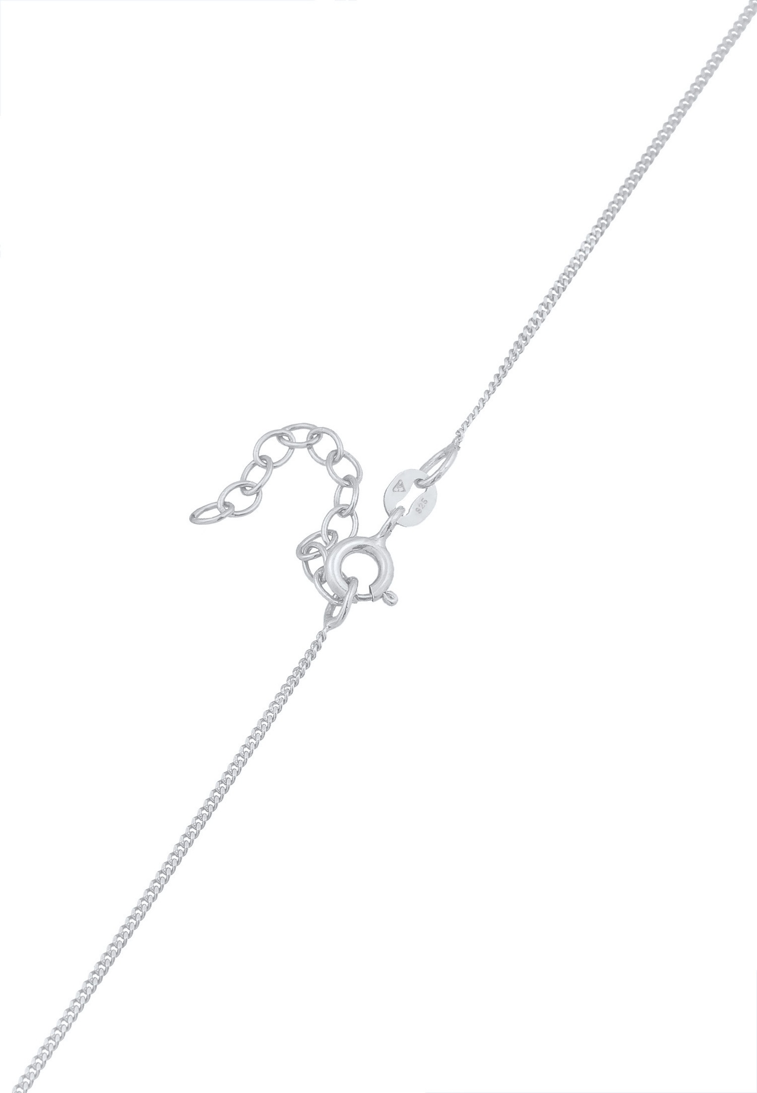 Elli Femmes Choker cœur Pendentif amour avec cristal en argent sterling 925