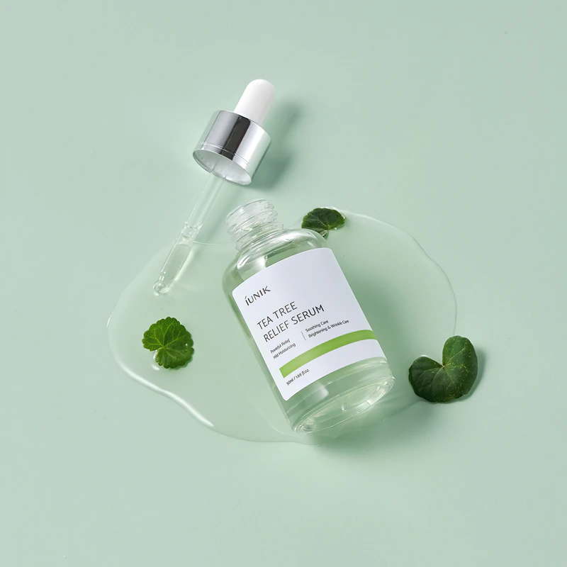 iUnik Tea Tree Kalmerend Gezichtsserum voor de Gevoelige, Onzuivere Huid