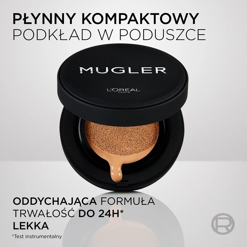 L'Oréal Paris x Mugler tekoči puder v obliki blazinice za popolno prekrivnost