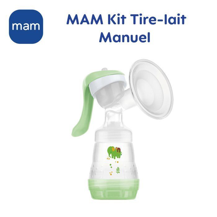 Kit de bomba tira-leite manual MAM + kit de amamentação