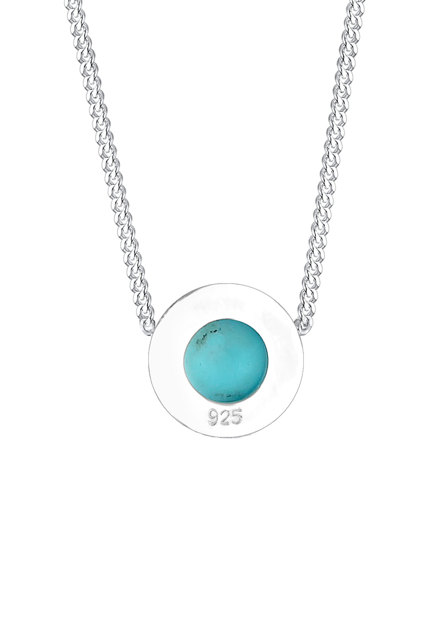 Elli Femme Pendentif Howlite Simple - (925/1000) Argent