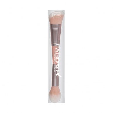 Brocha de maquillaje multiusos Wibo 2 en 1 (1 unidad)