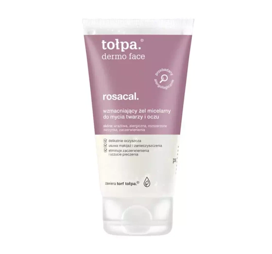 Tołpa Dermo Face Rosacal wzmacniający żel micelarny do mycia twarzy i oczu 150ml