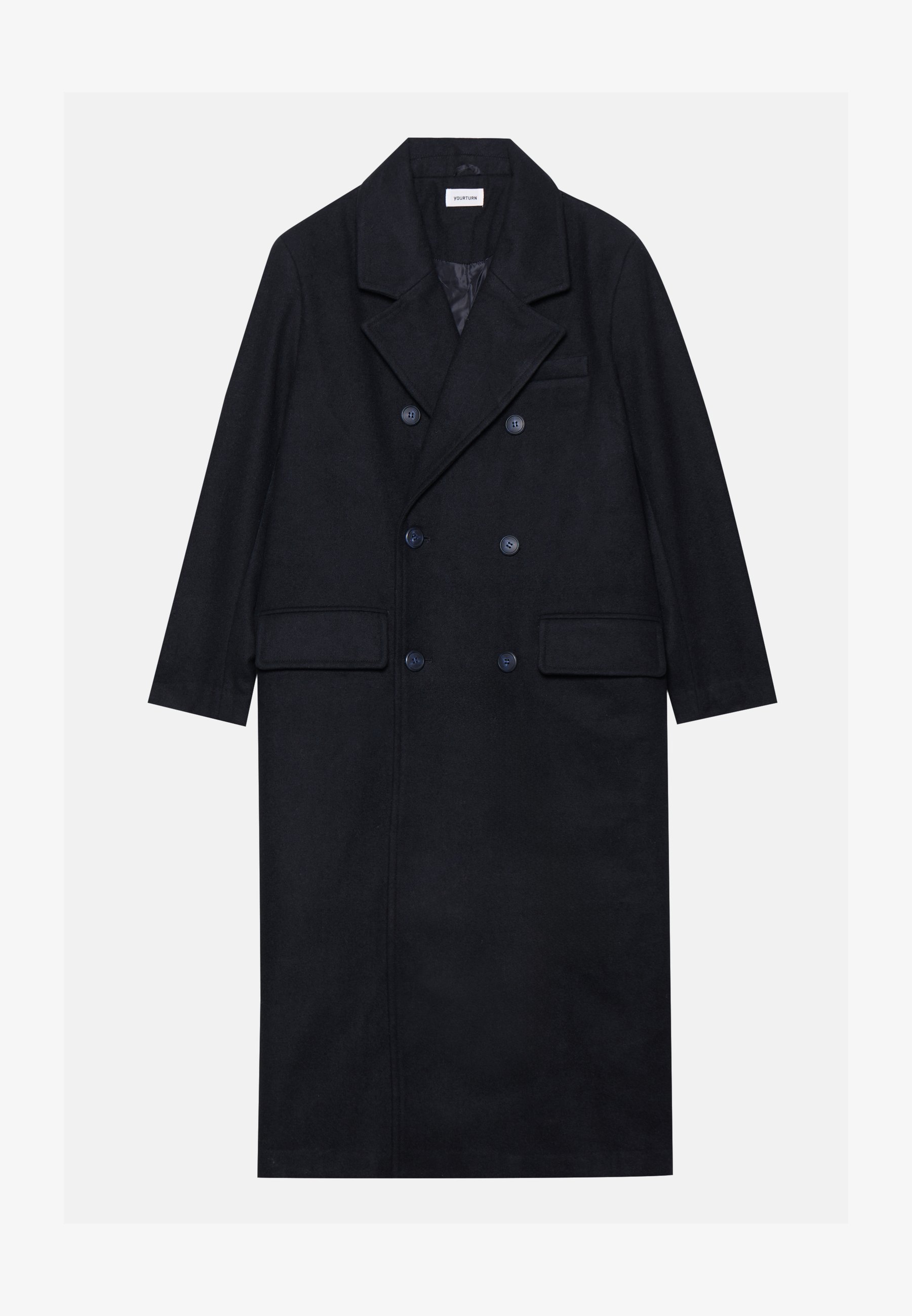 YOURTURN UNISEXE - Manteau classique - noir