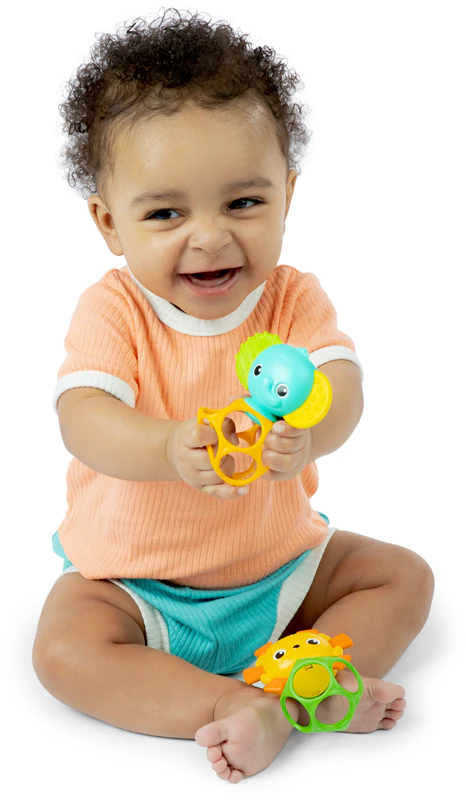 Bright Starts Soother Pals™ gemakkelijk vast te pakken bijtspeeltje