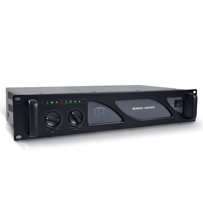 DJ PA Amplifier - for BMSonic BMS-4000 - 2 x 2000W - MOSFET Technology with Continuous Ventilation