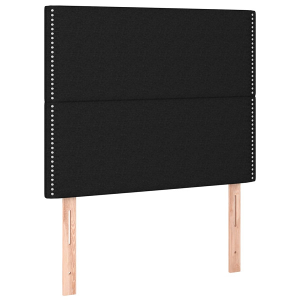 Wezgłowie Czarny 90 cm Tkanina Wysoki vidaXL