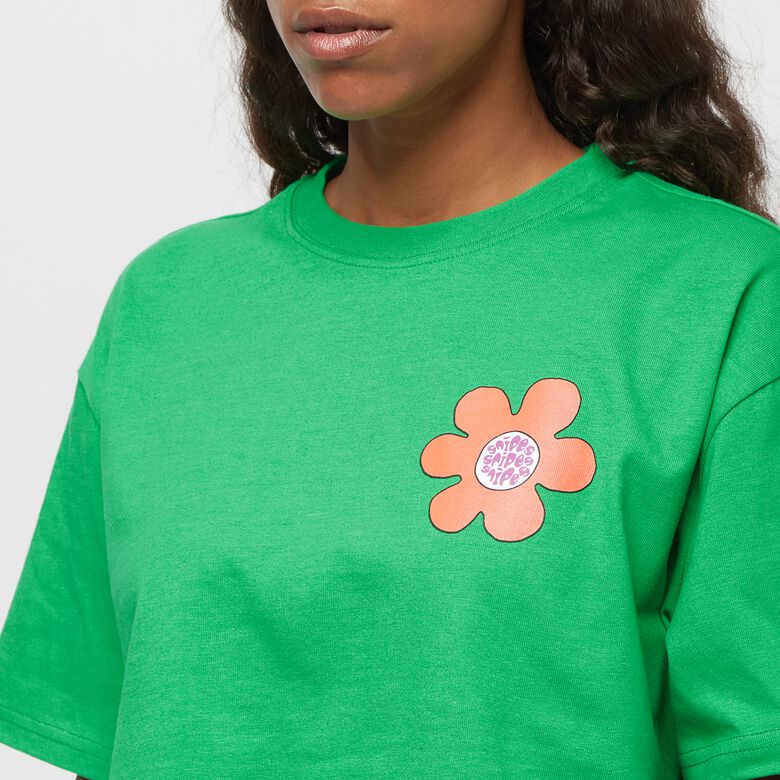 Camiseta corta extragrande con estampado floral