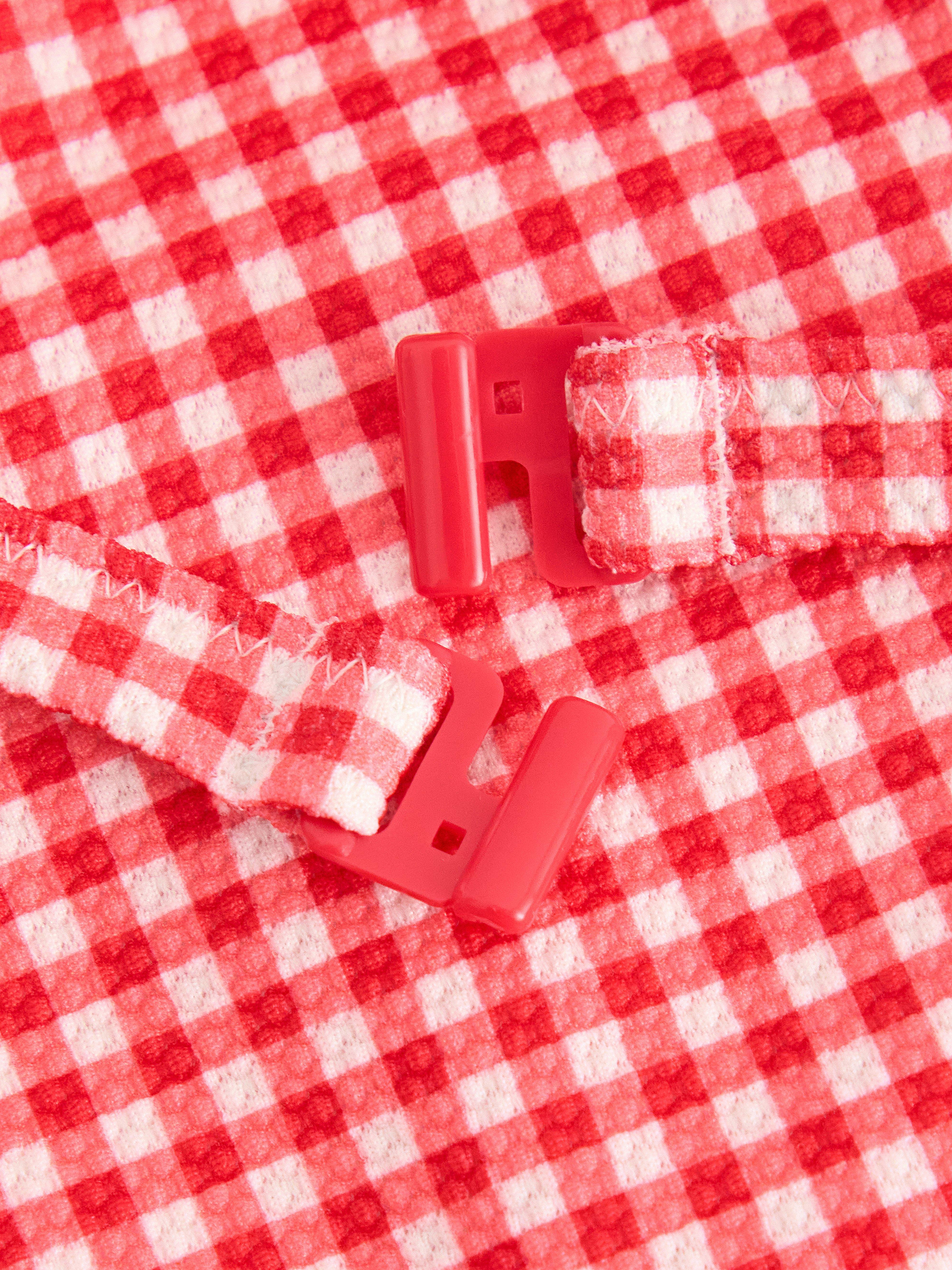 Gingham bikinisett Sterk rød