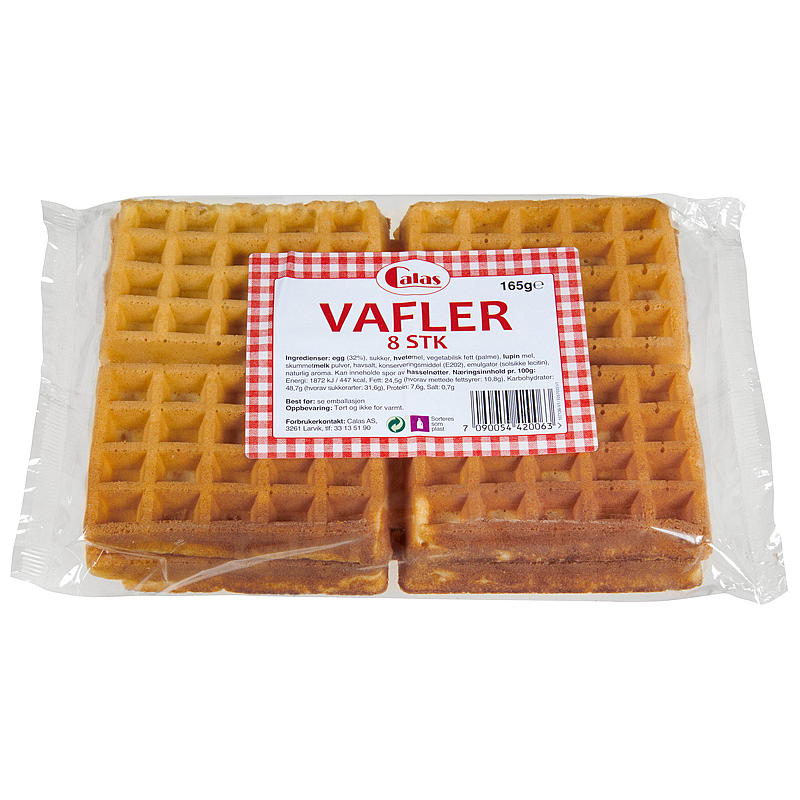 Gaufres, 8 pièces, 165 g