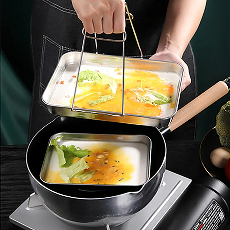 Plateau rectangulaire en acier inoxydable 316, plateau de présentation pour buffet, assiette de service en métal, organisateur de cuisine
