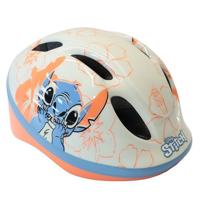 Vélo enfant 16'' STITCH / DISNEY  pour enfant de100 cm à 125 cm avec 2 freins, panier, porte poupée et Casque inclus