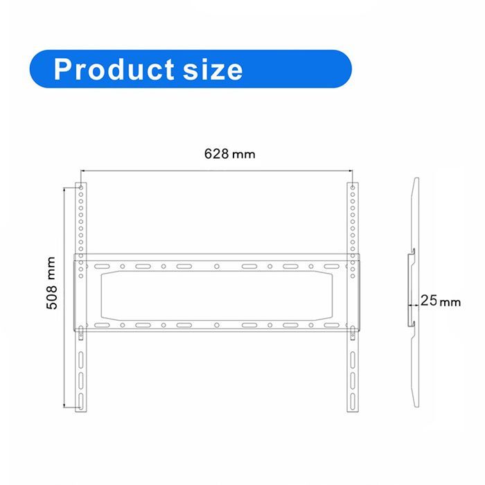 Supporto fisso per TV, montaggio a parete per TV SAMSUNG 55Q60B 55