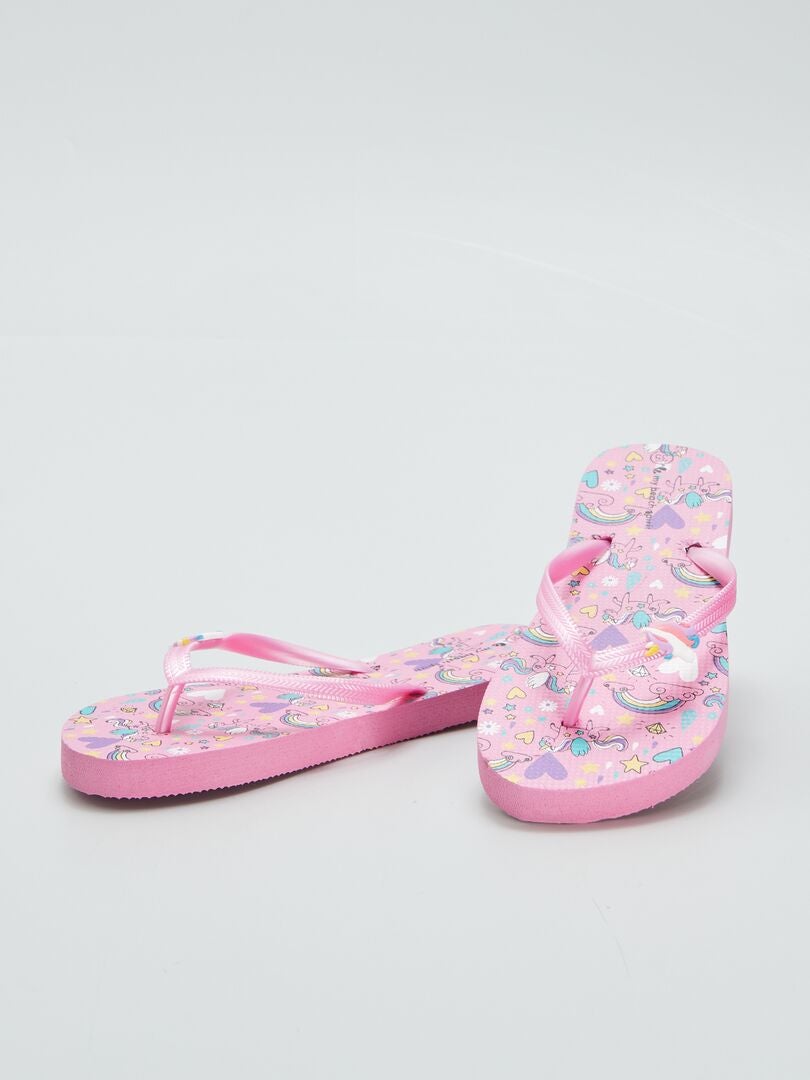 Chanclas de unicornio - ROSA