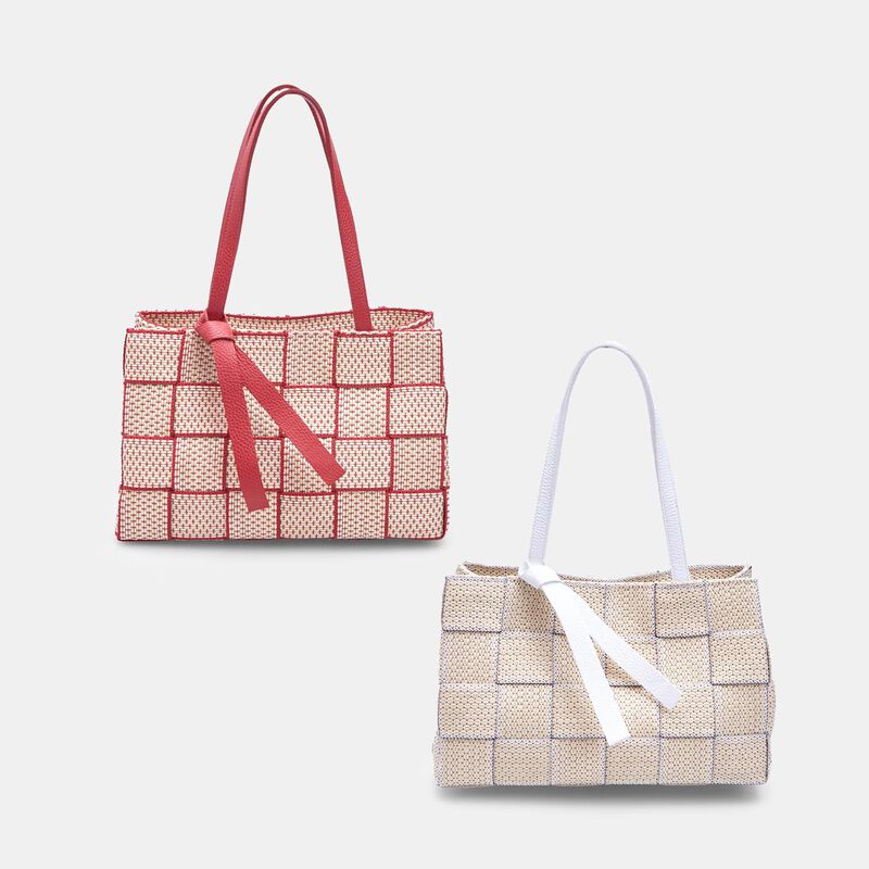 Torba typu shopper damska Bata z efektem splotu