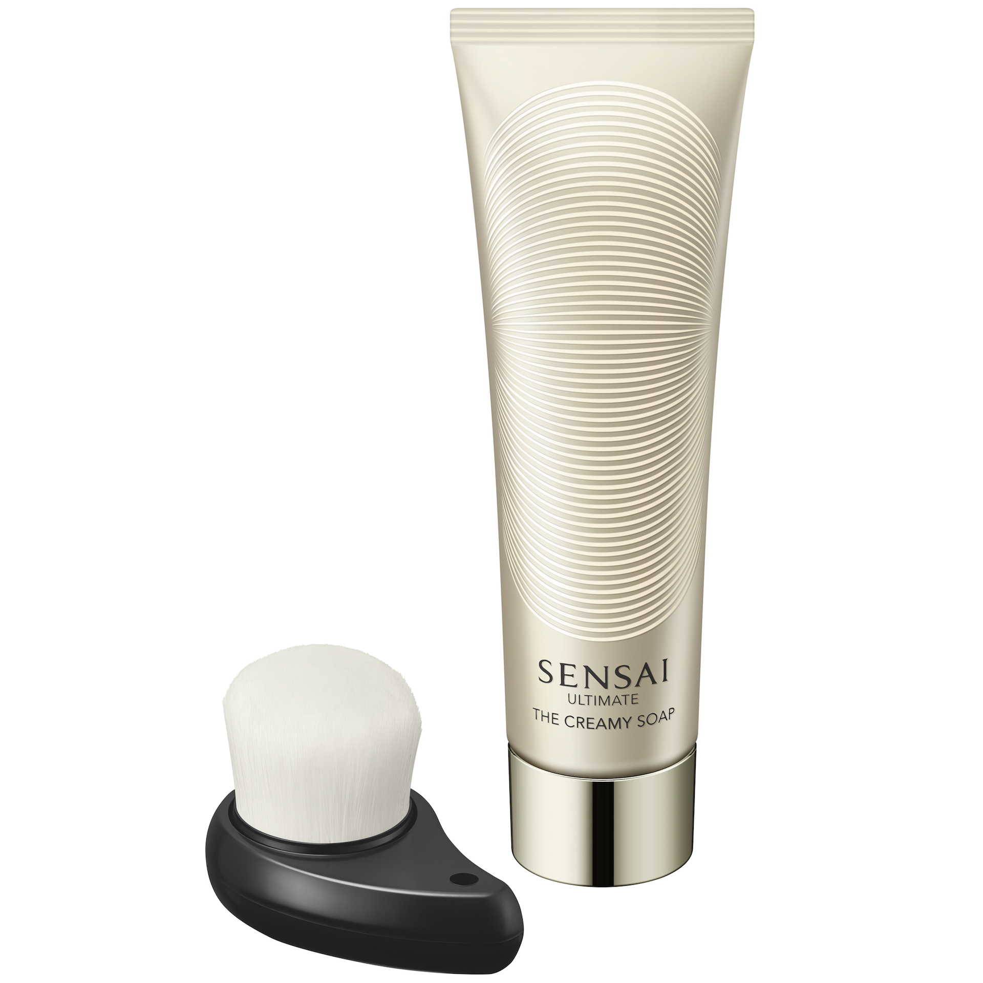 Săpun cremos Ultimate + perie de curățare a feței 125 ml - SENSAI