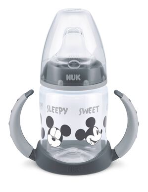 Silikonová láhev Nuk Mickey Boy pro učení 6m 150ml 150ml