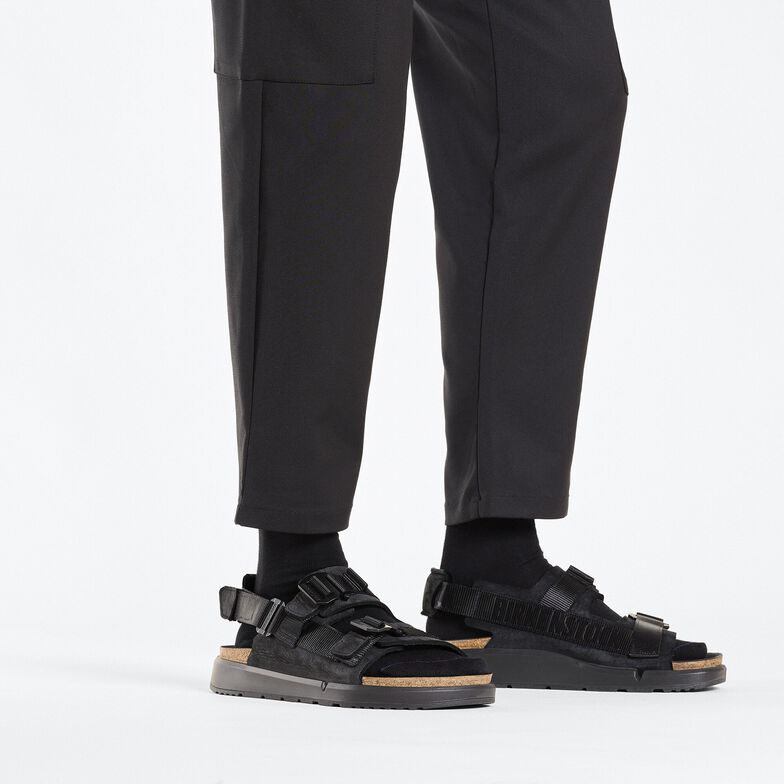 Shinjuku Pelle naturale/Tessuto - Black Black