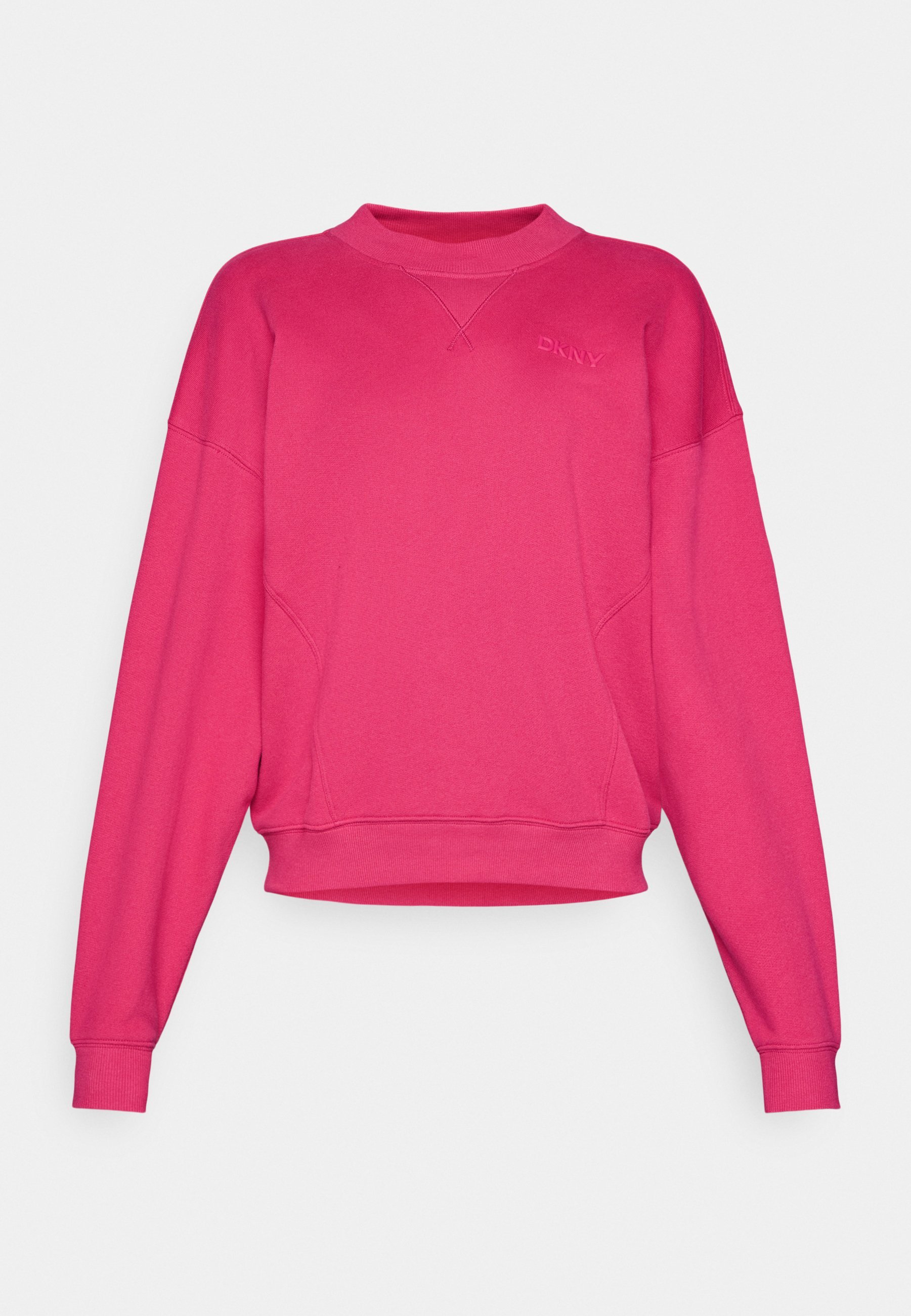 DKNY LOGO HIGH NECK PULLOVER - Sweatshirt - wild berry