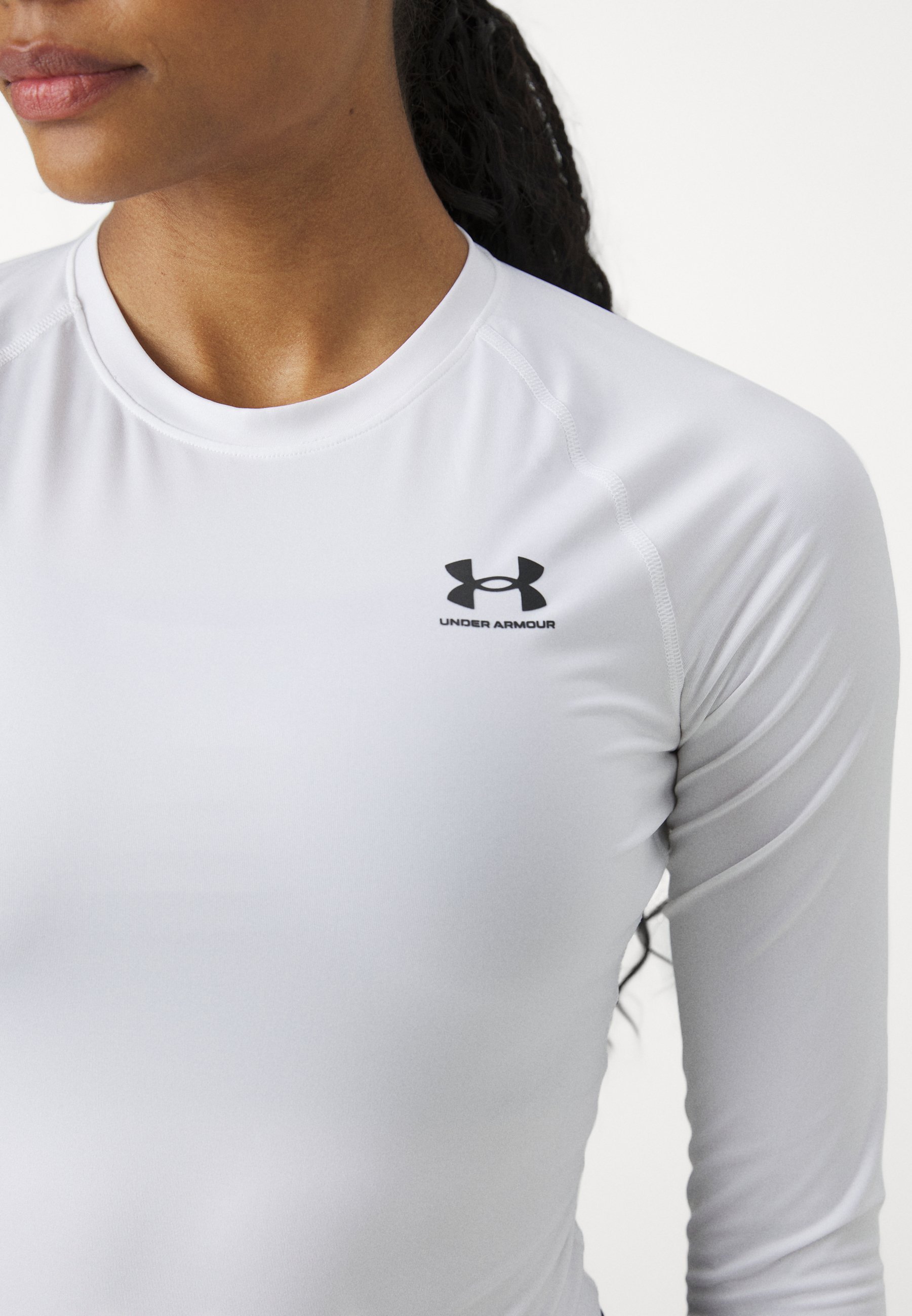 Under Armour AUTHENTICS - Haut à manches longues - blanc/noir