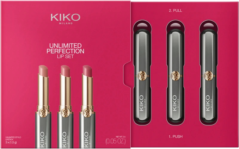 KIKO Milano Unlimited Perfection lūpų dažų rinkinys