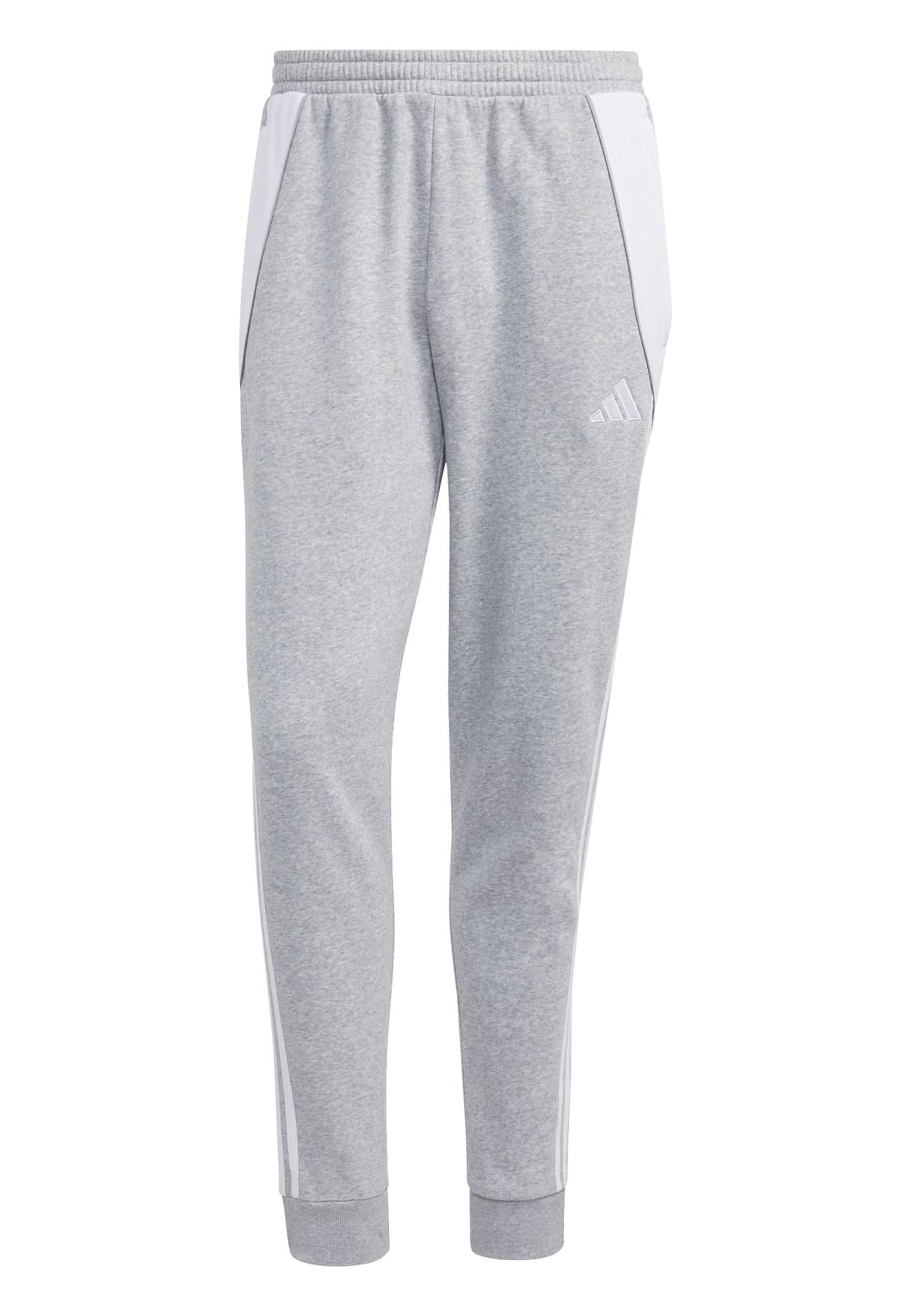 adidas Performance TIRO 24 - Teplákové kalhoty - středně šedá vřesová/bílá