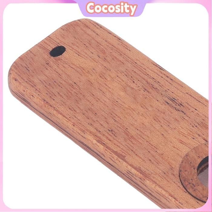 Cocosity Holz-Kazoo, kompaktes, tragbares Mahagoni-Profi-Kazoo für Kinder, Anfänger und Erwachsene, 2,3 Zoll (ca. 5,8 cm) quadratisch
