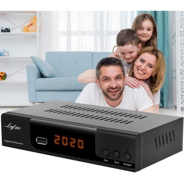 Leyf 2111 DVB-T2 & DVB-C COMBO récepteur terrestre TNT HD - Compatible pour chaines TNT en Haute Définition MPEG-4 - HDMI et PERITEL