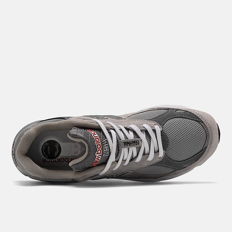 Męskie buty MADE in USA 990v3 Core – szare z białym
