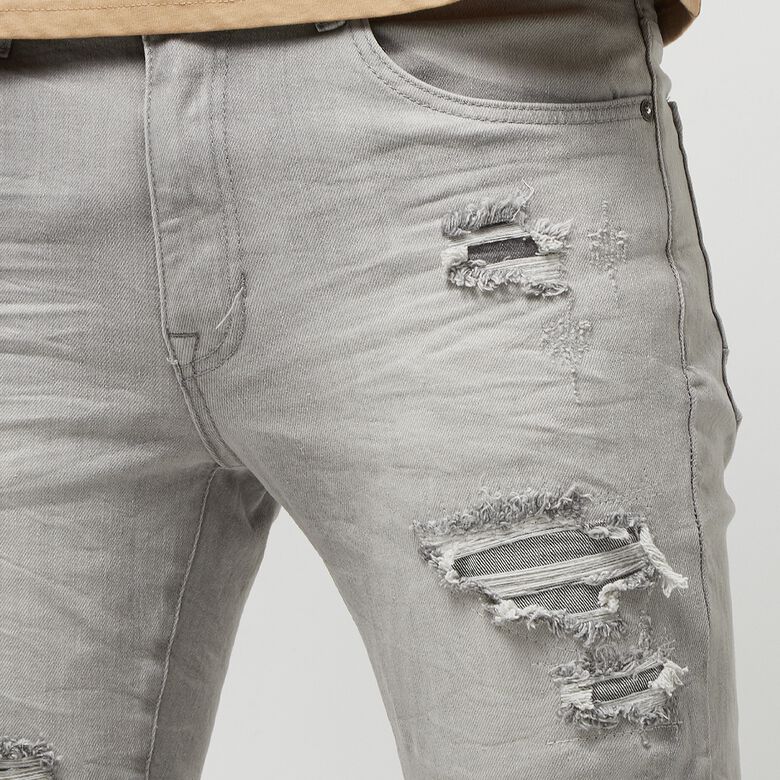 Jeans met bliksemeffect