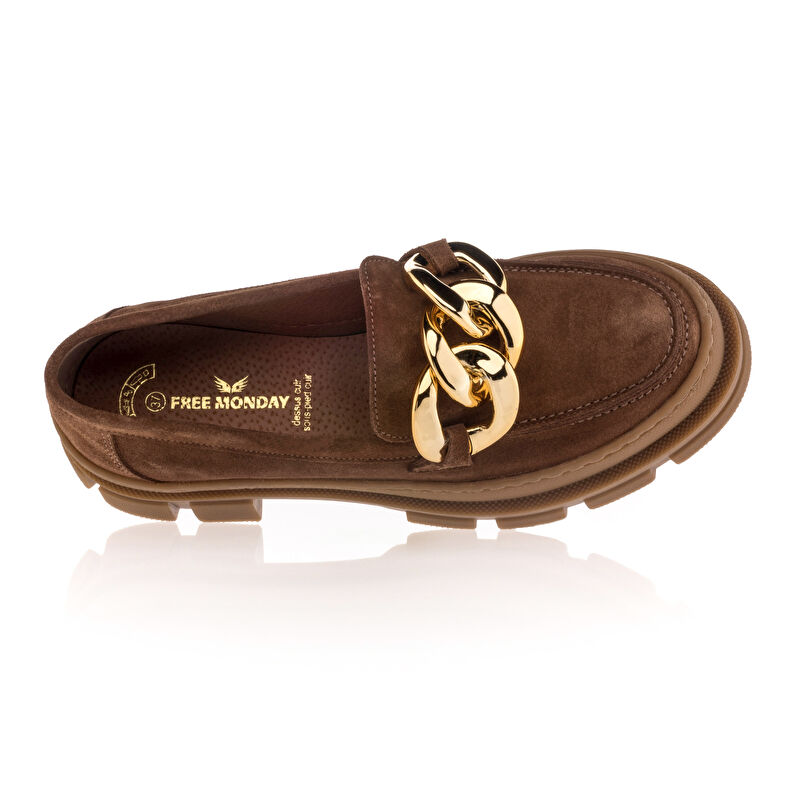 Bruna loafers/båtskor för kvinnor
