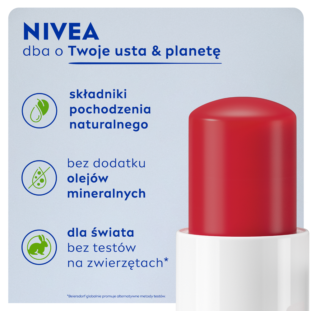Nivea Κραγιόν 4.8g Φράουλα Λάμψη