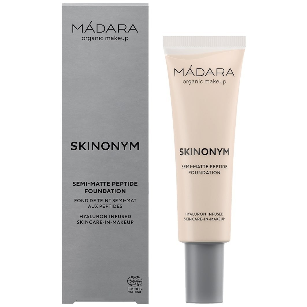 MÁDARA Foundation SKINONYM Semi-Matte Peptide Foundation, Nr. 15 KAMEŇ - 30 ml