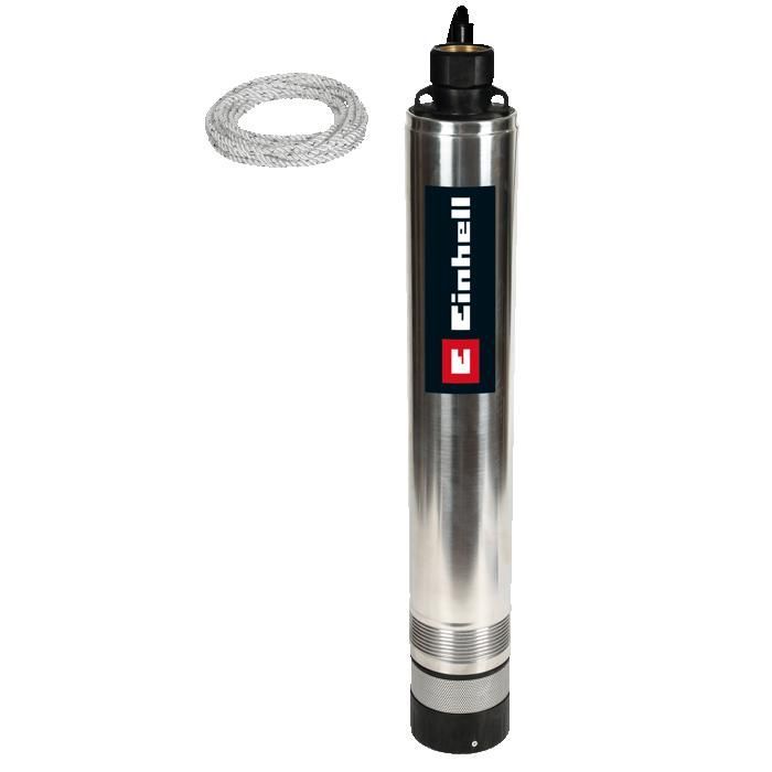 Einhell Pompe immergée de forage GC-DW 1045 N (1000 W, Hauteur de refoulement 45 m) Livré avec Filin de 22 m