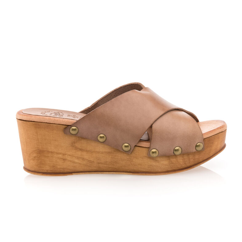 Brune mules/tresko til dame