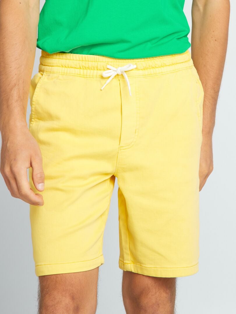 Effen Bermudashorts - GEEL
