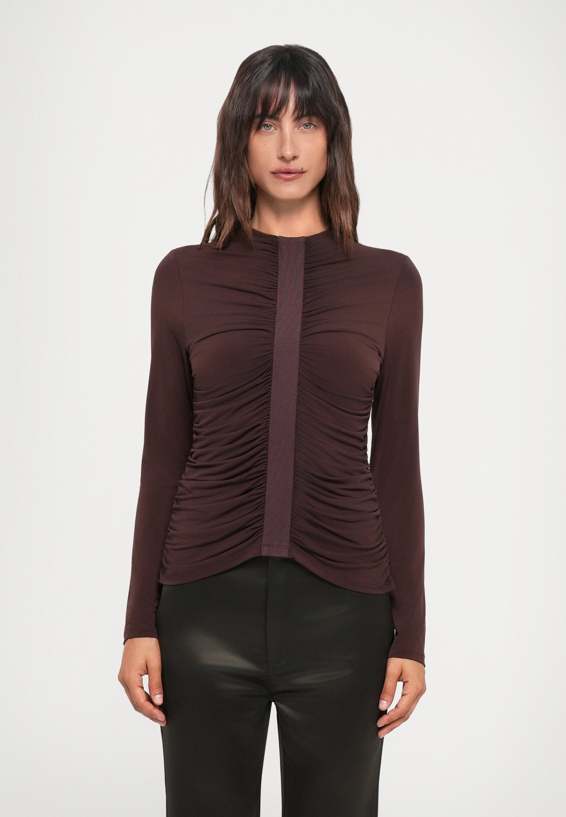 Hervé Léger THE VERONICA - Blouse - noyer
