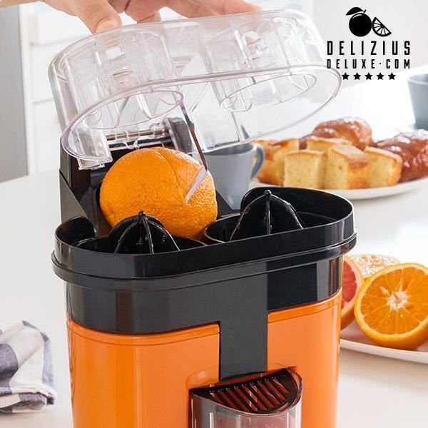 Elektrische citruspers - EUROWEB - Dubbel - 90 W - 220-240 V - Wit Grijs Geel