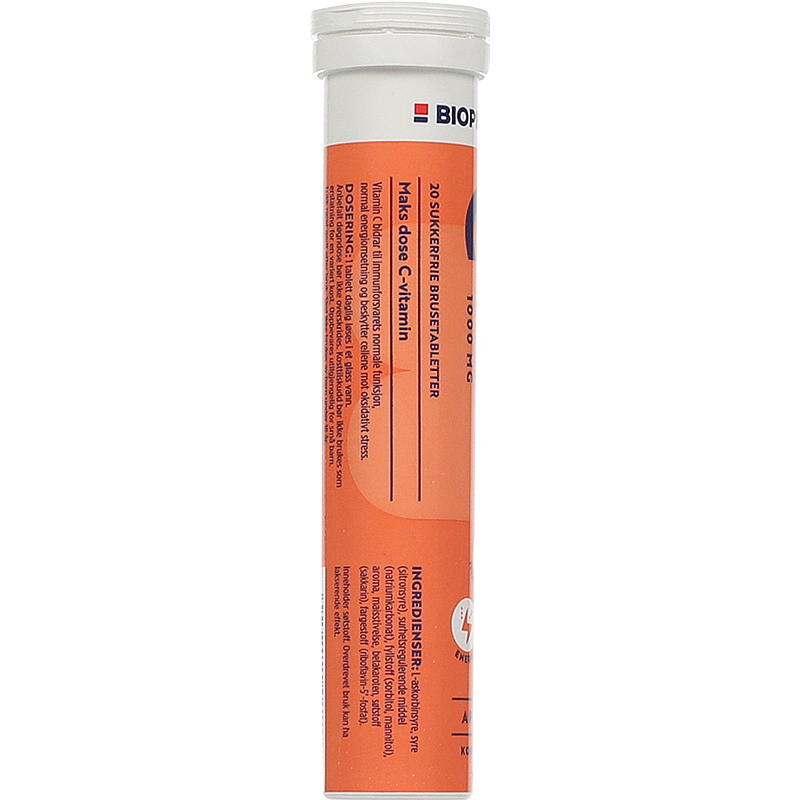 Biopharma Vitamina C 20 piezas Naranja, comprimidos de refresco, Biopharma